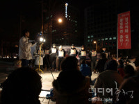 현대차 비정규직 양재동 농성 시작