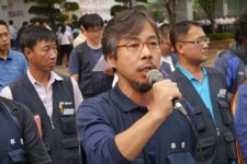 창조컨설팅 사무실 앞 노동자 3명 연행