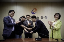 삼성전자서비스 노사 조인식...을지로위·노동청장 증인 배석