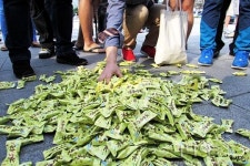 자유시간·피자·치킨들고 일베, 자유청년연합 등 보수 또 집결