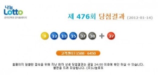 로또476회당첨번호 9 12 13 15 37 38…보너스 27