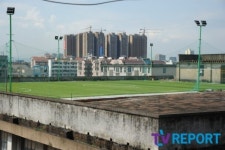 중국 20m 높이 공중 축구장 공간 활용은 좋은데…