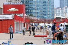 [T포토] 19th BIFF 막바지 공사중인 비프빌리지