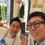 김영철, 샘 킴 레스토랑 방문 인증샷 여기서는 최고의 셰프