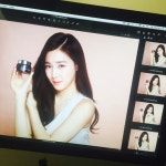 소녀시대 티파니, 광고 촬영 컷 시작은 청초하게