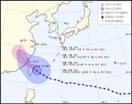 13호 태풍 사우델로르, 이동 예상 경로 '중국 상하이 이동 중'