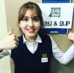 청담중학교 교복입은 전소미, 방송국에는 왜?