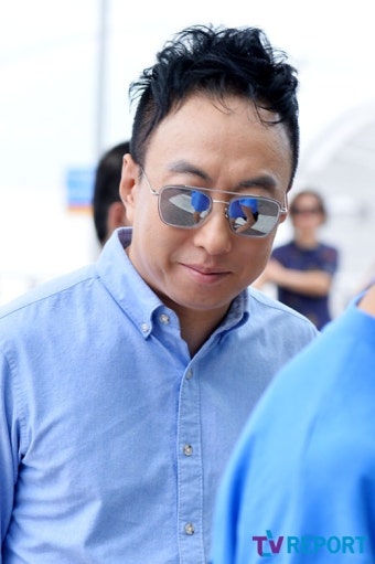 [T포토] 박명수 '훈훈한 아재 미소'
