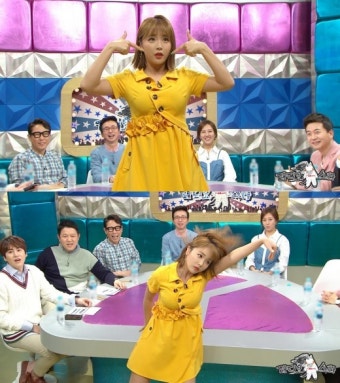 [TV@픽] ‘라스’ 홍진영, 포스트 태진아 등극…샛노란 행사의 新