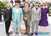 [T포토] 엘튼 존, 로켓맨 주연 배우들과 함께