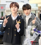 [T포토] 남도현-이한결 절친 케미