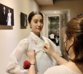 결혼 앞둔 우혜림, 감탄 부르는 단아한 한복 자태 ‘선녀 강림’ [리포트:컷]