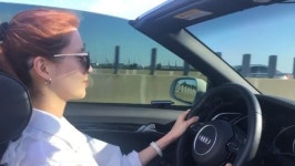 서현, 오픈카 타고 씽씽... 여유 가득 ‘사생활’