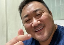 마동석, 사랑스러운 손하트 마블리 [리포트:컷]