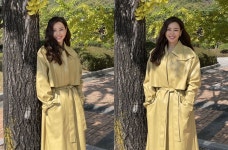 이하늬, 은행나무 밑 가을 여신…러블리 미소 [리포트:컷]