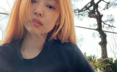 블랙핑크 제니, 오렌지 헤어도 찰떡... 한계 모르는 상큼미[리포트:컷]