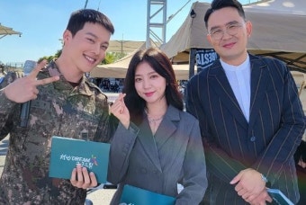 장기용, 늠름한 군인 아우라...윤형빈 
