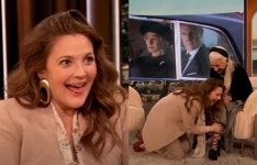 드류 베리모어, 방송 중 짖고 네 발로 기어..."난 웰시코기" [할리웃통신]