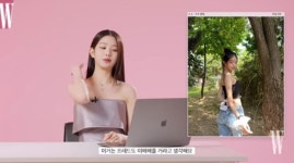 장원영 혼자 다닐 때는 생얼이나 가벼운 메이크업 선호