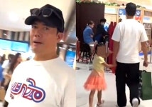 배우 사천화, 딸 찍으려는 극성팬 노려봐...가족 필사적 보호 [룩@차이나]