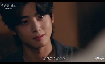 차은우, 26살 연상 김남주와도 케미 폭발...눈빛 유죄 ('원더풀 월드')
