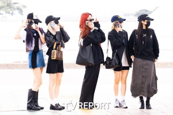 [T포토] 르세라핌 '코첼라 무대하러 떠나요'