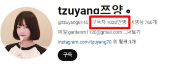 쯔양, '협박 고백' 후 구독자 10만 명 늘었다...응원 물결 이어져 [종합]