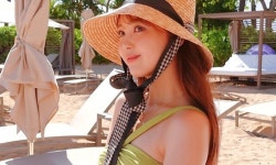 배우 니콜, 비키니 입고 하와이서 행복한 "허니문" [룩@재팬]