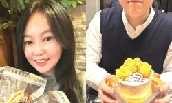'시험관 시술' 오초희, 변호사 남편 생일떡 돌려 