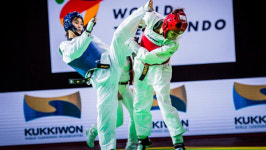 김소희, 월드태권도그랑프리 2회 연속 금빛 발차기