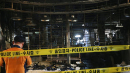 영등포중앙시장 남문 방향서 화재…인명피해 없어