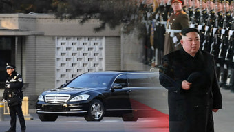 김정은, 베이징 호텔 오찬 직후 전용열차로 귀국