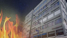 경기도 부천 사우나 장작더미서 불 90명 대피