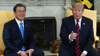 문 대통령, 트럼프와 정상회담 