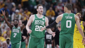 [NBA] 보스턴, 인디애나에 4연승…PO 1회전 통과