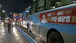 서대문구 수색로서 버스 4대 부딪혀…10명 경상