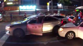 교차로서 음주 운전 4중 추돌…4명 부상