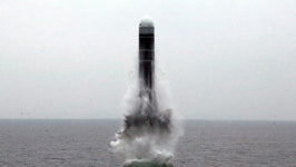 北 신형 SLBM 북극성-3형 시험발사 성공적 진행