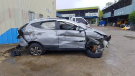 전남 장흥 차량 빗길 전복 사고, 6명 사상