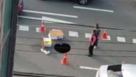 서울 구로구 도로서 땅꺼짐…인명피해 없어