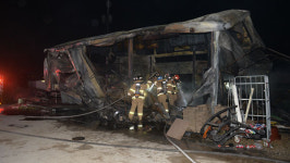 남양주 인테리어 자재 창고 화재…난로 재 원인 추정