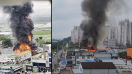 광주 광산구 물류창고서 불…4시간만에 진화