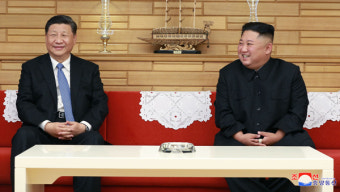 김정은, 중국 시진핑에 축전‥