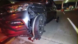 통영대전고속도로 추부나들목 부근 4중 추돌사고