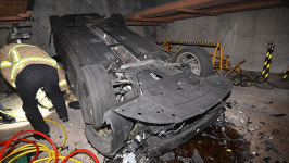 서울 장안동 기계식 주차장서 차량 추락‥운전자 사망