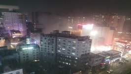 인천 부평구 호텔에서 화재‥투숙객 5명 연기 흡입