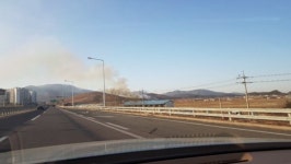 울산 울주 언양읍 산불 8시간 만에 초진‥13ha 소실