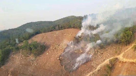 전남 해남 현산면서 산불‥1시간 반 만에 진화