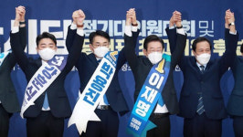 민주 당대표 후보들, 충청에서 표심 공략‥