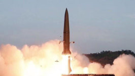 북한, 42일 만에 동해상으로 단거리 탄도미사일 발사